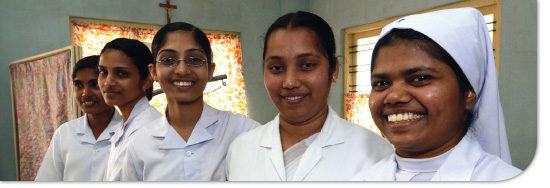 Krankenschwestern im Morning Star Medical Centre